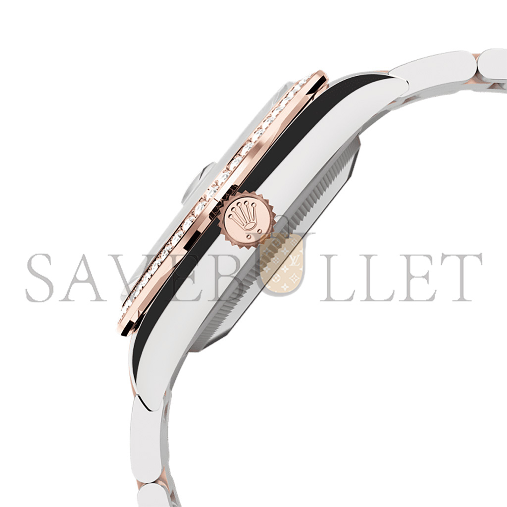 R*l*x datejust 36 oyster, 36 mm, oystersteel, white gold and diamonds watch 126284rbr-0016